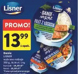 Intermarche Filet z łososia w kremowym sosie koperkiem i ryżem Lisner Danie Na Raz oferta