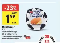 Intermarche Baton z mlekiem i miodem Eti Milk Burger oferta