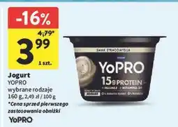 Intermarche Jogurt proteinowy straciatella Danone Yopro oferta