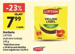 Intermarche Herbata liściasta Lipton Yellow Label Tea oferta