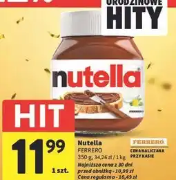 Intermarche Krem czekoladowo-orzechowy Nutella oferta