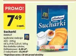 Intermarche Sucharki z rodzynkami Mamut oferta