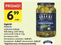 Intermarche Ogórki kanapkowe Krakus Maspex oferta