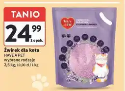 Intermarche Żwirek dla kota lawendowy Have A Pet oferta