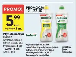 Intermarche Płyn do mycia naczyń premium zielone jabłuszko Ludwik oferta