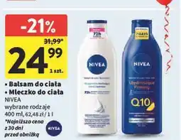 Intermarche Balsam błyskawicznie nawilżający skóra normalna Nivea oferta