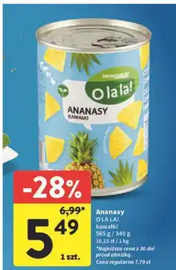 Intermarche Ananasy plastry O La La! oferta