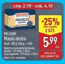 ALDI Masło extra Milsani oferta