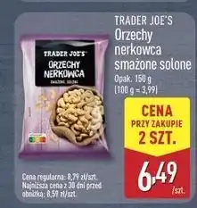ALDI Orzechy nerkowca smażone solone Trader Joe's oferta
