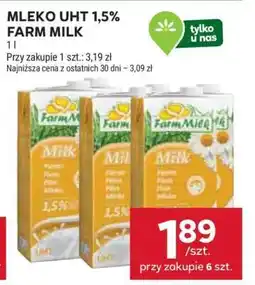 Stokrotka Market MLEKO UHT 1,5% FARM MILK oferta