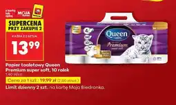 Biedronka Papier toaletowy Queen Premium super soft, 10 rolek oferta