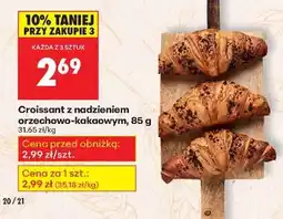 Biedronka Croissant z nadzieniem orzechowo kakaowym , 85 g oferta