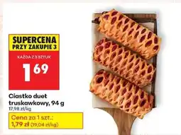 Biedronka Ciastko duet truskawkowy 94 g oferta