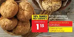 Biedronka Bułka śniadaniowa pełnoziarnista, 73 g oferta