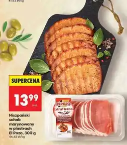 Biedronka Hiszpański schab marynowany w plastrach El Pozo 300 g oferta
