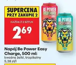 Biedronka Napój Be Power Easy Charge, 500 ml oferta