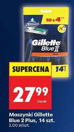 Biedronka Maszynki Gillette Blue 2 Plus, 14 szt oferta