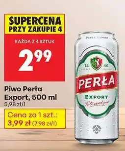 Biedronka PIWO PERŁA EXPORT 500 ML oferta
