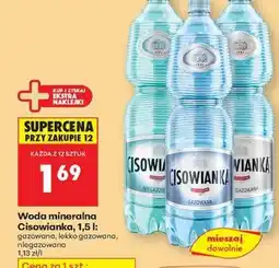 Biedronka Woda mineralna Cisowianka, 1,5 l oferta