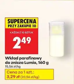 Biedronka Wkład parafinowy do znicza Lumia, 160 g oferta