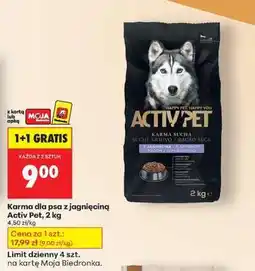 Biedronka Karma dla psa z jagnięciną Activ Pet 2 kg oferta