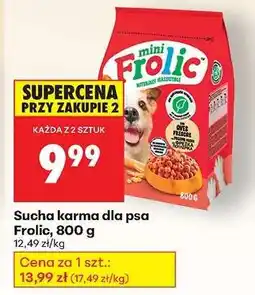 Biedronka Sucha karma dla psa Frolic, 800 g oferta