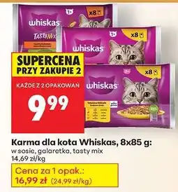 Biedronka Karma dla kota Whiskas, 8x85 g oferta
