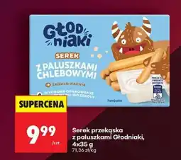 Biedronka Serek przekąska z paluszkami Głodniaki, 4x35 g oferta
