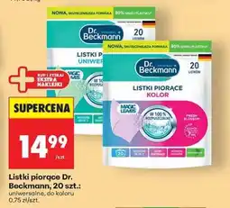 Biedronka Listki piorące Dr. Beckmann, 20 szt oferta