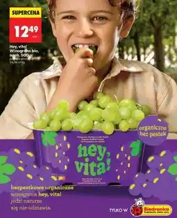 Biedronka Hey, vita! Winogrono bio, opak. 500 g oferta
