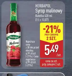 ALDI Syrop malinowy Herbapol oferta