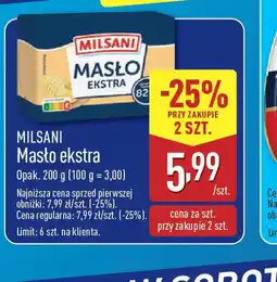 ALDI Masło ekstra Milsani oferta