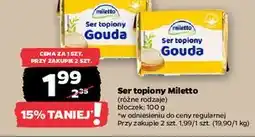 Netto Ser topiony gouda Miletto oferta