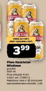 Netto Piwo Kasztelan Miodowe oferta