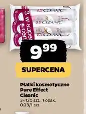 Netto Płatki kosmetyczne pure effect okrągłe Cleanic oferta