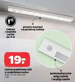 Netto Listwa punktowa z czujnikiem ruchu oferta