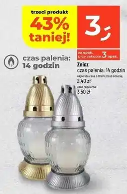 Dealz Znicz szklany 14 h oferta