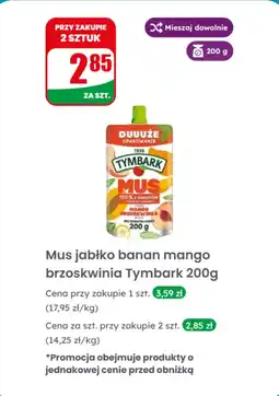 Dino Mus jabłko banan mango brzoskwinia Tymbark oferta