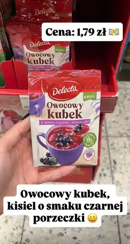 Intermarche Kisiel owocowy kubek o smaku czarnej porzeczki Delecta oferta