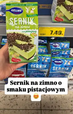 Intermarche Sernik na zimno Gellwe smak pistacjowy oferta