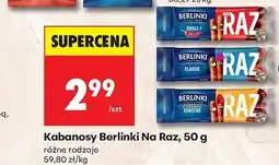 Biedronka Kabanosy Berlinki Na Raz 50 g chili oferta