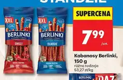 Biedronka Kabanosy Berlinki 150 g classic oferta