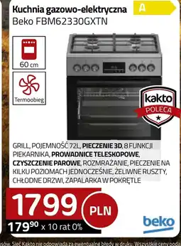 Kakto Kuchenka gazowo-elektryczna Beko oferta