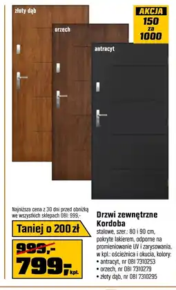 OBI Drzwi zewnętrzne Orzech oferta