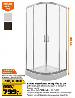 OBI Kabina prysznicowa oferta