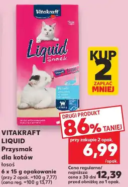 Kaufland VITAKRAFT LIQUID Przysmak dla kotów łosoś oferta
