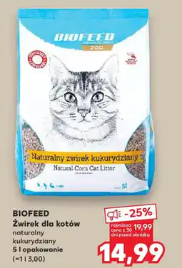 Kaufland BIOFEED Żwirek dla kotów oferta