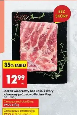 Biedronka Boczek wieprzowy bez żeber i skóry Kraina Mięs oferta