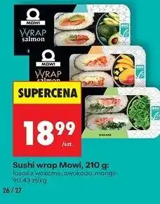 Biedronka Wrapy z łososiem mango Mowi oferta