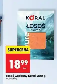 Biedronka Łosoś wędzony pure Koral oferta